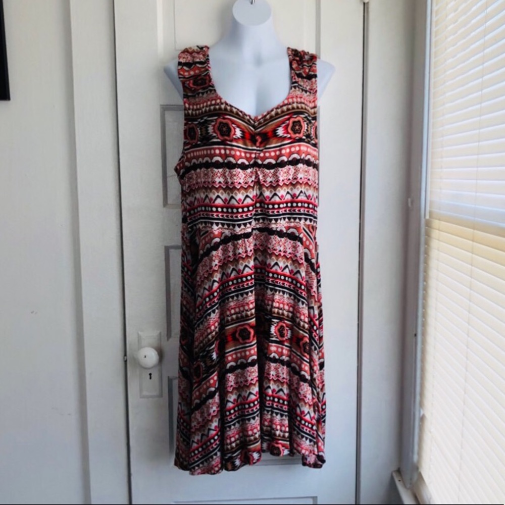 American rag tribal print skater dress size 2x